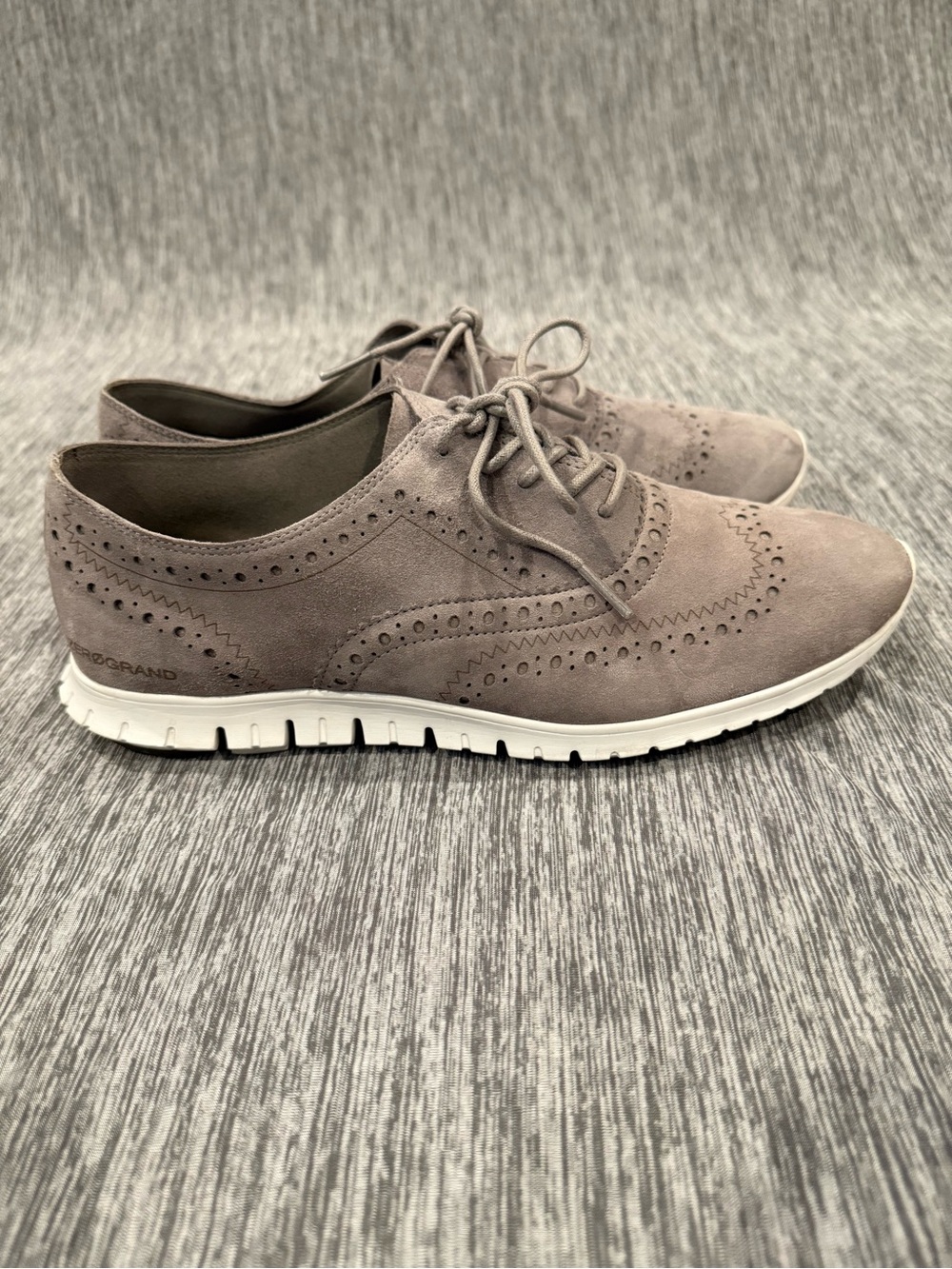 Cole Haan Women's Wingtip Oxford - Gray Suede size 9 1/2
